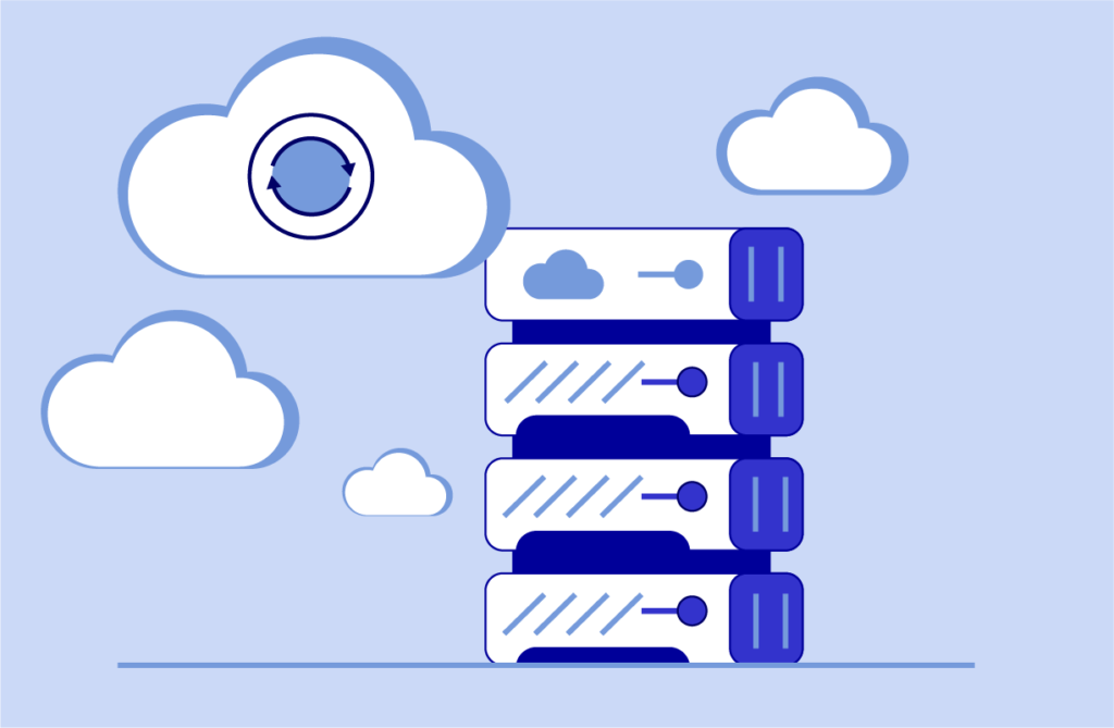 Another hosting type is known as the network of servers that form a cloud hosting environment