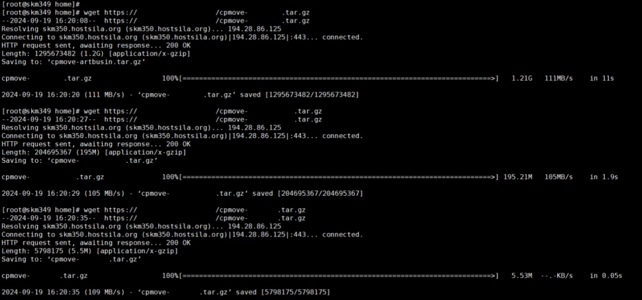 Time to transfer a website to another hosting provider 